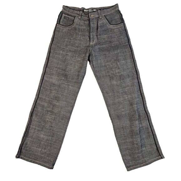 Ecko Unltd Jeans Size 38 Black Baggy Fit Y2K Contrast Grunge Skater Y2k Style AU - Picture 1 of 16